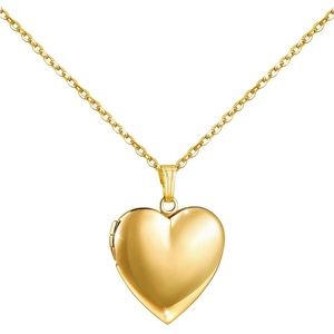 Heart Gold open heart ❤️ necklace